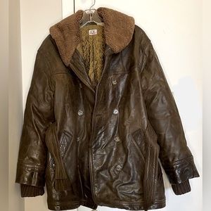 CP Company one-of-a-kind womens belted bomber 3/4length coat quilted fleece coll